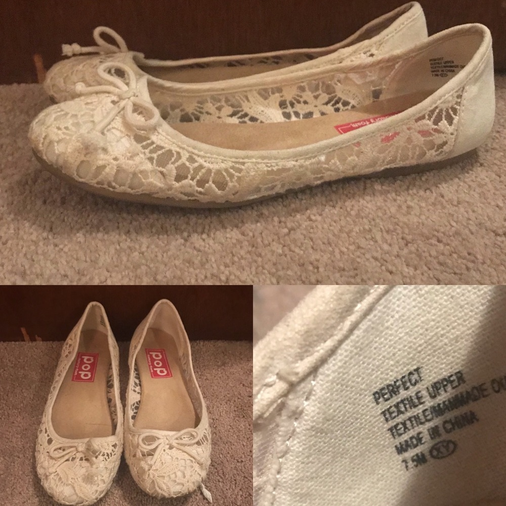 Women's 7.5 POP Lace Flats